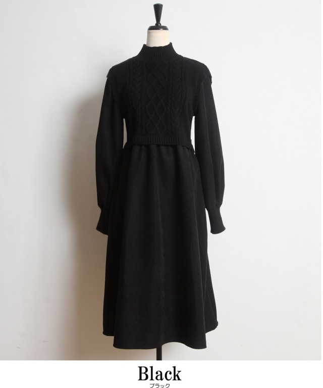全店オンライン完売◾︎Snidel◾︎ケーブルブロッキングニットワンピース ニットワンピース｜SNIDEL(スナイデル)の通販サイト【公式】