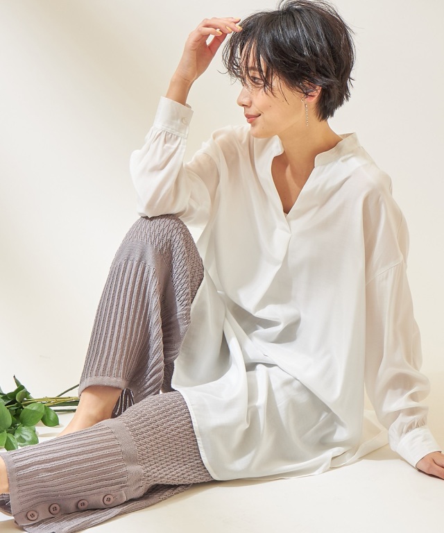 バンドカラースキッパーシャツ《一部の店舗のみ入荷》