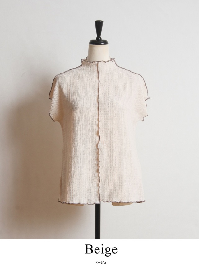 柳 カット変形楊柳カットソー※一部店舗のみ入荷