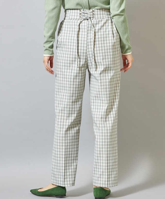 小林有里さん着用】ギンガムチェックパンツ