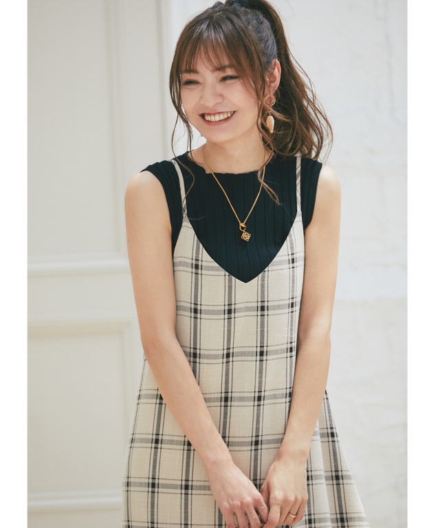 成瀬愛里さん着用】ピッチリブノースリーブプルオーバー