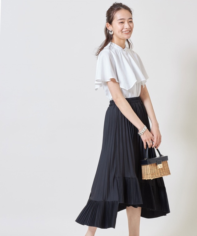 ドットケープブラウス※一部店舗のみ入荷