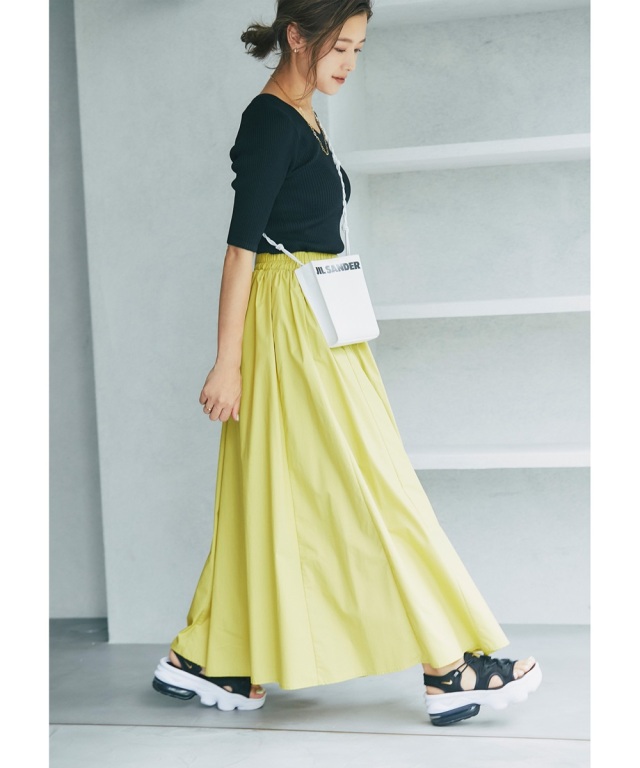 高田麻紀子さん着用】ブロードマキシスカート