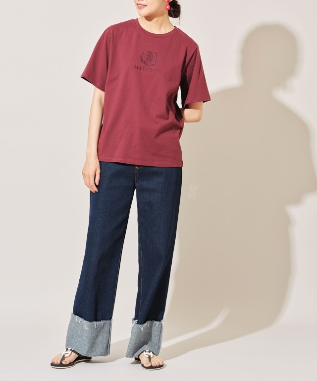 新品同様 ブラミンク 23SS PRE コットン 刺繍Tシャツ 半袖 エンブレム 新品同様 ブラミンク 23SS PRE コットン 刺繍Tシャツ 半袖