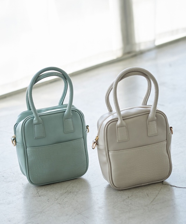 型押しクロコダイルバッグ　ダークベージュ25cm 高級クロコダイルバッグの通販なら│LEATHER JEWELS Online Shop
