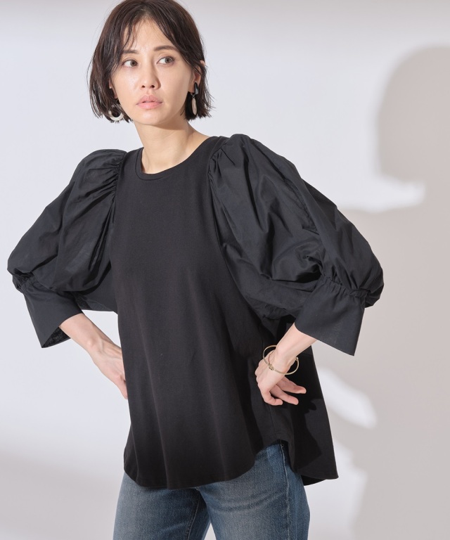 切替スリーブトップス※一部店舗のみ入荷