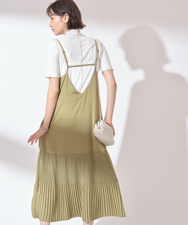 ダブルジョーセットプリーツキャミワンピース 一部店舗のみ入荷