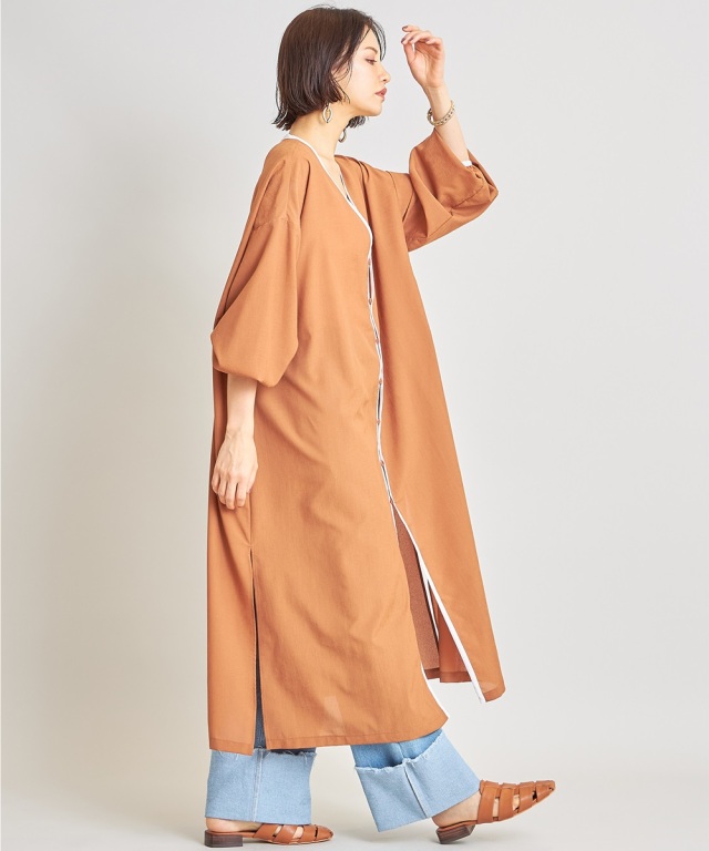 House on the Hill ブラウンワンピース&ボンネット アンティビジューキャットプリントワンピース｜ピンクハウス