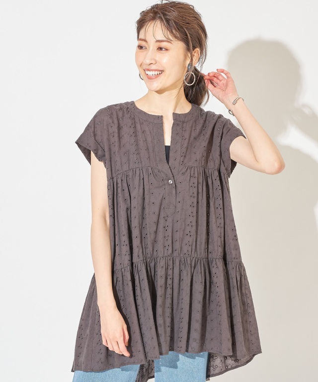 コットンレースチュニック※一部店舗のみ入荷