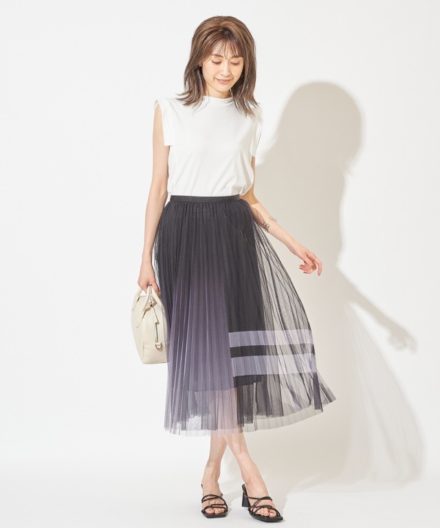 チュールスカート プリーツスカート プリーツチュールスカート※一部店舗のみ入荷