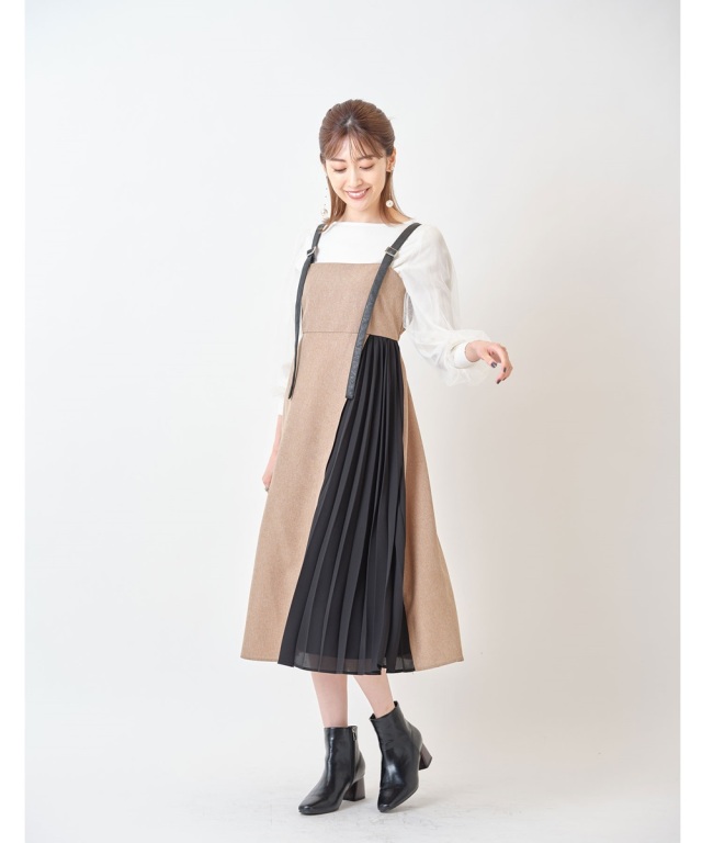 ツイードジャンパースカート 一部店舗のみ入荷