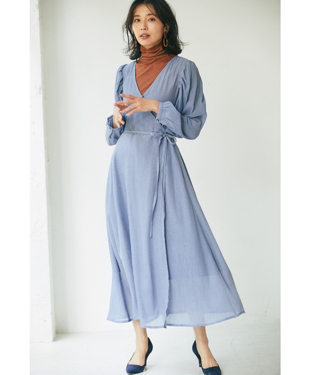 楊柳カシュクールワンピース 一部店舗のみ入荷 楊柳カシュクールワンピース 一部店舗のみ入荷