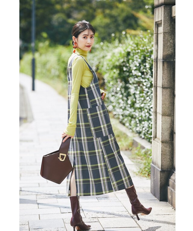 タータンチェックジャンパースカート※一部店舗のみ入荷