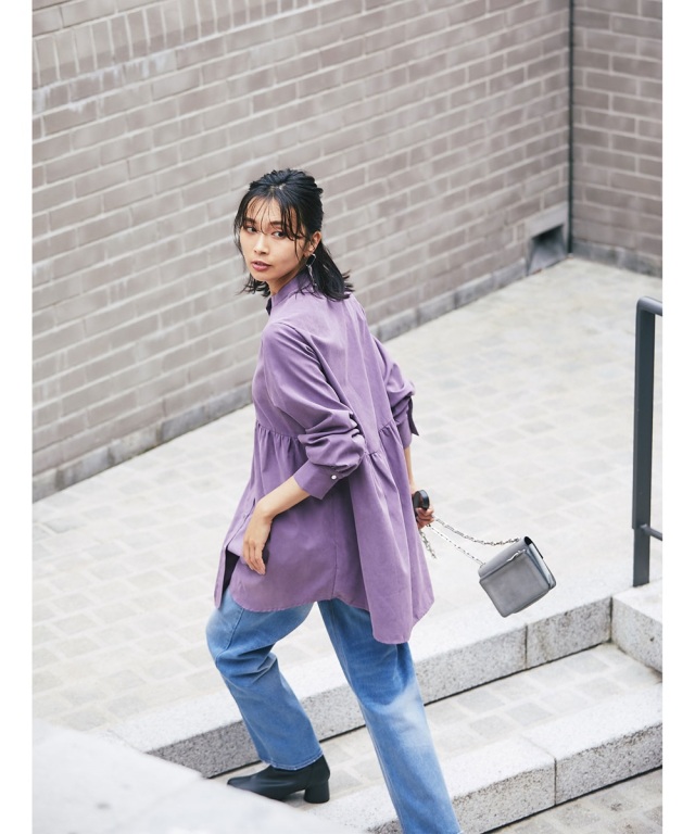 WEST. ウェッシャーツ 紫 ベースボールシャツ 濵田崇裕