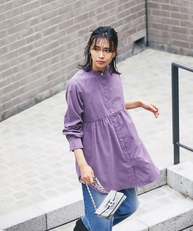 WEST. ウェッシャーツ 紫 ベースボールシャツ FRUITS ZIPPER パープルベースボールシャツ FRUITS ZIPPER パープル