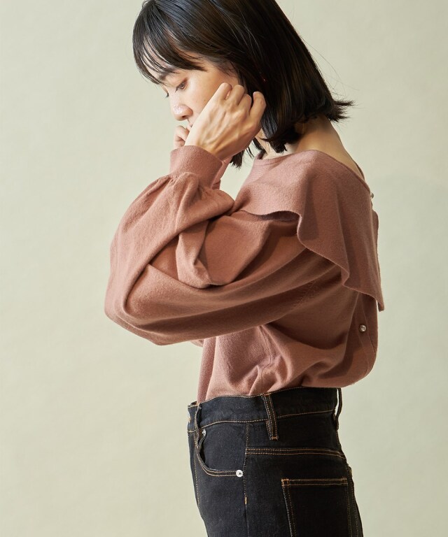 前後2WAYビックカラーカーディガン※一部店舗のみ入荷