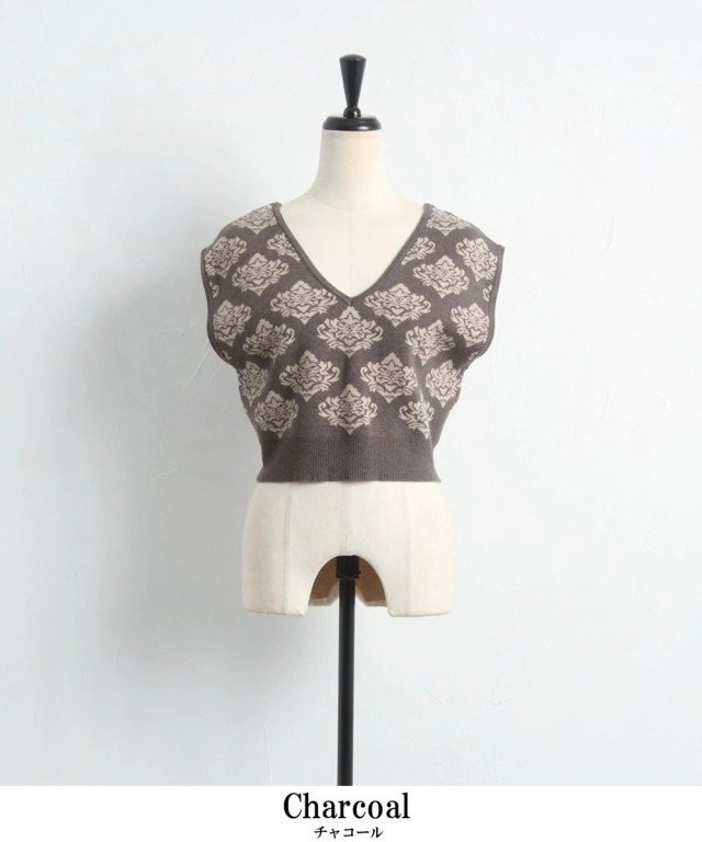 BACCA ニットビスチェ BACCA ニット セーター オーロラフィルム リネンビスチェ