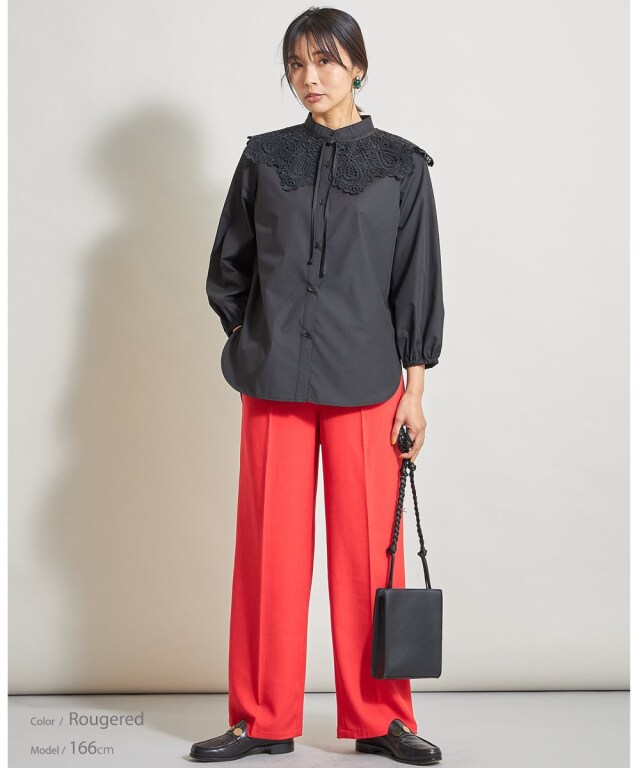 ストレートタックパンツ※WEB Store限定販売