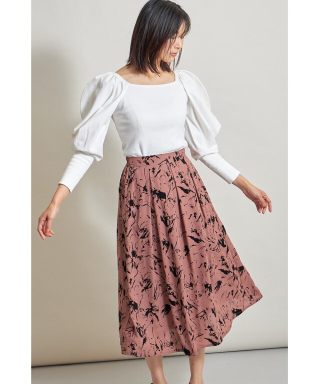 フロッキーフレアスカート※一部店舗のみ入荷 