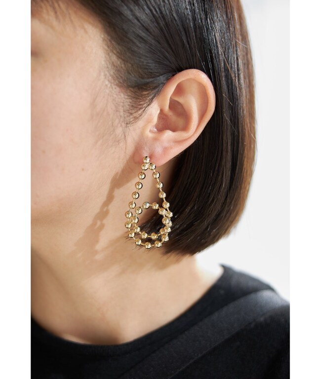 himie ケシパール　ボールチェーンピアス Keshi pearl ball chain pierced earrings / ケシパール
