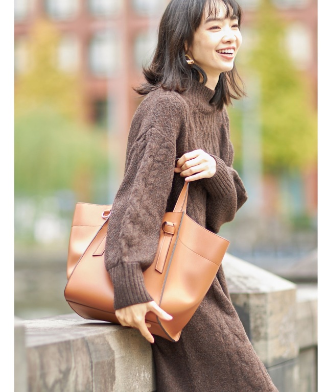 ケーブル柄ニットワンピース※一部店舗のみ入荷