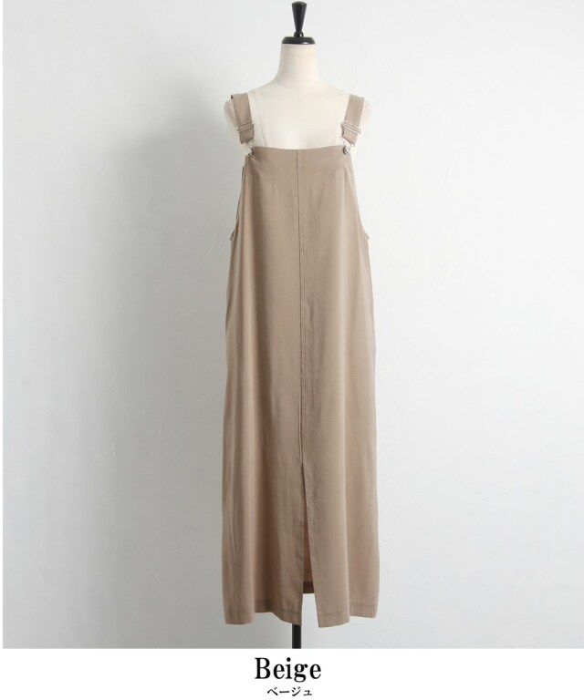 スリットサロペットワンピース※一部店舗のみ入荷