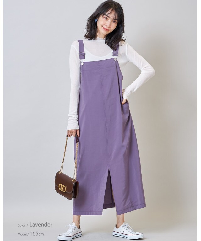 スリットサロペットワンピース※一部店舗のみ入荷