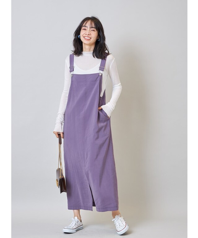 スリットサロペットワンピース※一部店舗のみ入荷