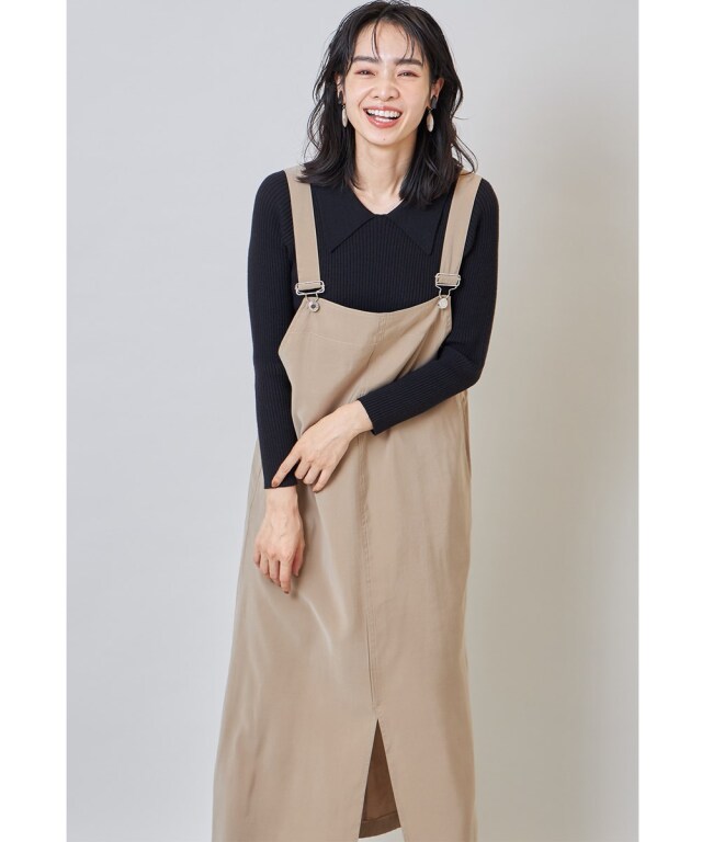 スリットサロペットワンピース※一部店舗のみ入荷