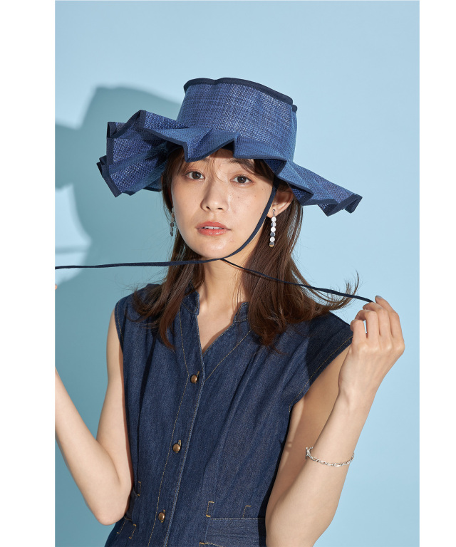 プリーツハット