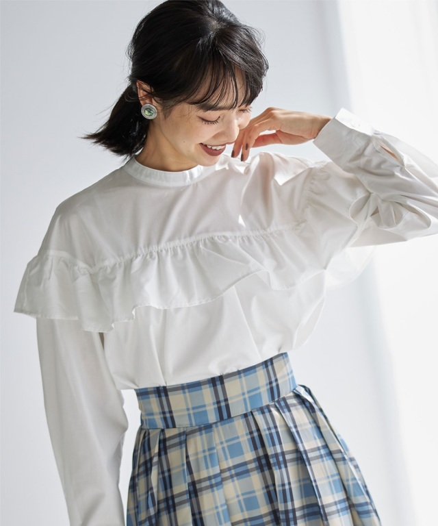 フリルスクエアブラウス※WEB Store限定販売