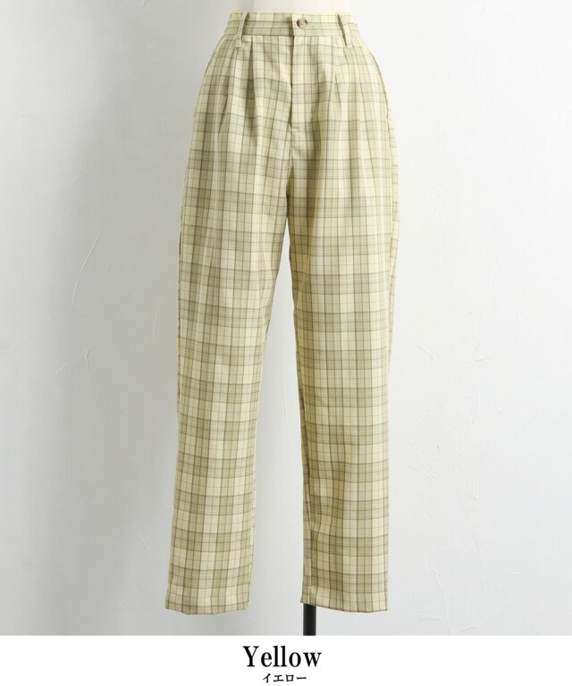 チェックテーパードパンツ｜J'aDoRe JUN ONLINE OUTLET