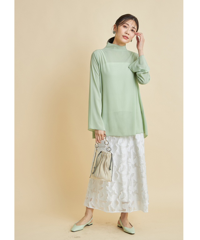ショフォン楊柳ブラウス※WEB Store限定販売