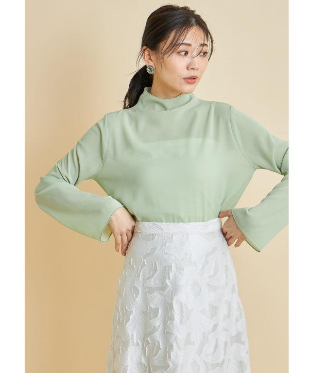 ショフォン楊柳ブラウス※WEB Store限定販売