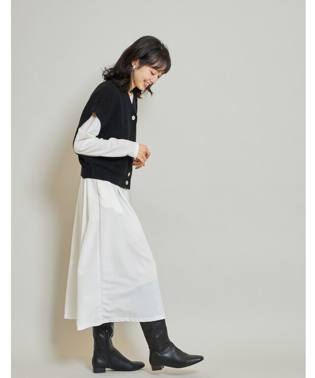 ニットアンサンブルカットワンピース※一部店舗のみ入荷