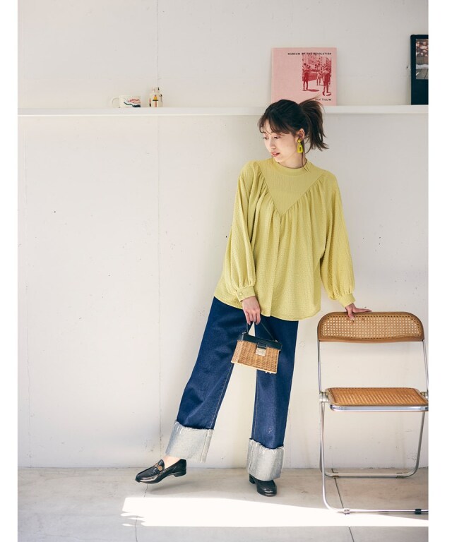 machatt ふくれジャガードトップス　マチャット 東西スナップ】ママたちにmachatt ＆yori人気が止まらない！ | VERY