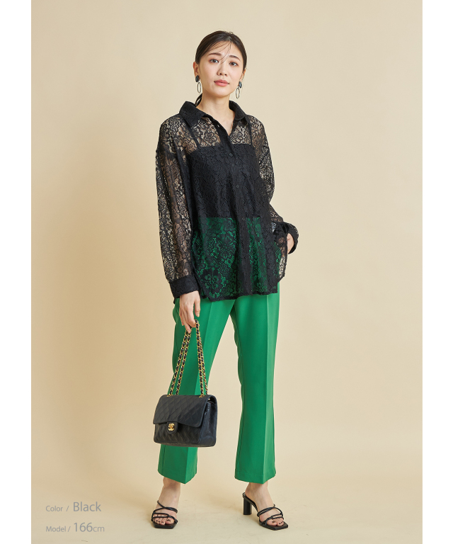 Sienne レーススウェットシャツ キッズ クルーネックスウェットシャツ 24FW 【秋冬新作