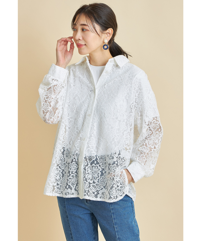 新品未使用 IENA ラッセルレースシャツ ホワイト ラッセルレースシャツ | イエナ(IENA) | マルイウェブチャネル