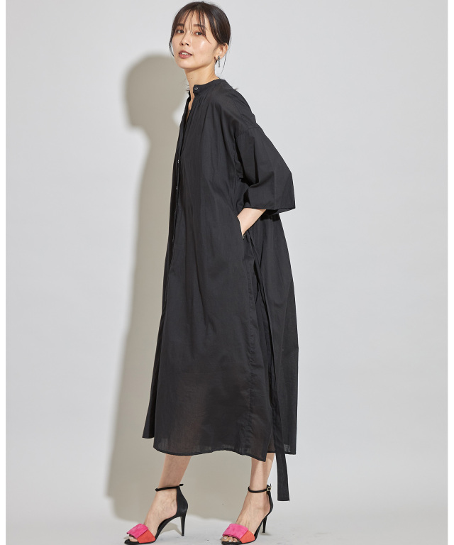 【12月スーパーSALE 15％OFF】 キャンブリックボイル2WA半袖シャツワンピース※一部店舗のみ入荷 トップス