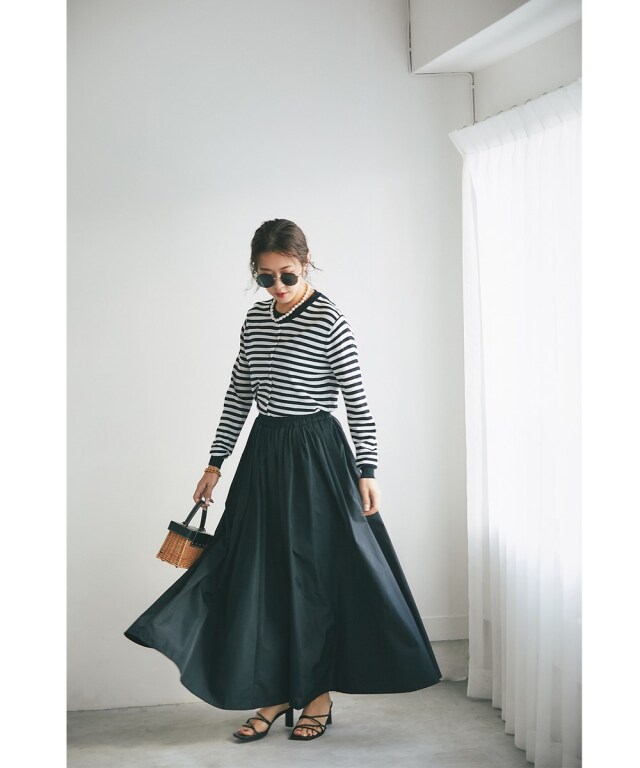 タフタマキシスカート 