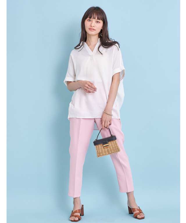 フレンチリネンスキッパーブラウス