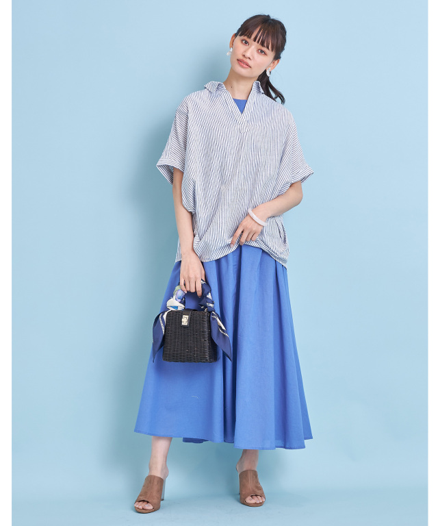 フレンチリネンスキッパーブラウス