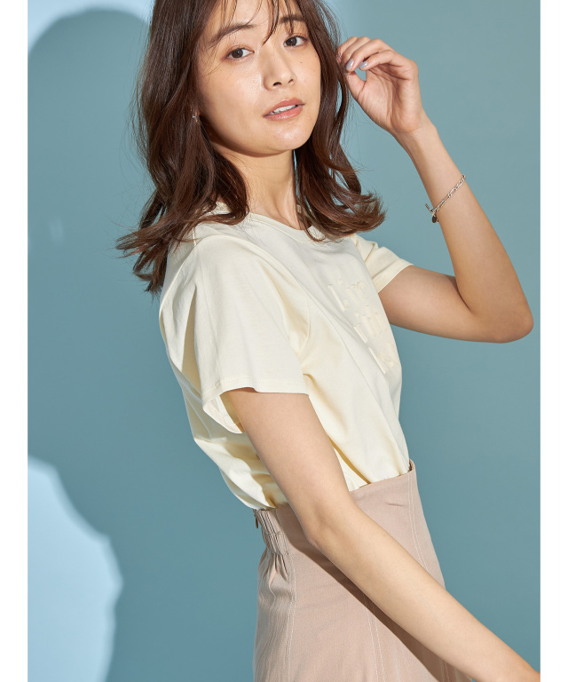 サプリコットンエンボス加工Tシャツ※WEB Store限定販売