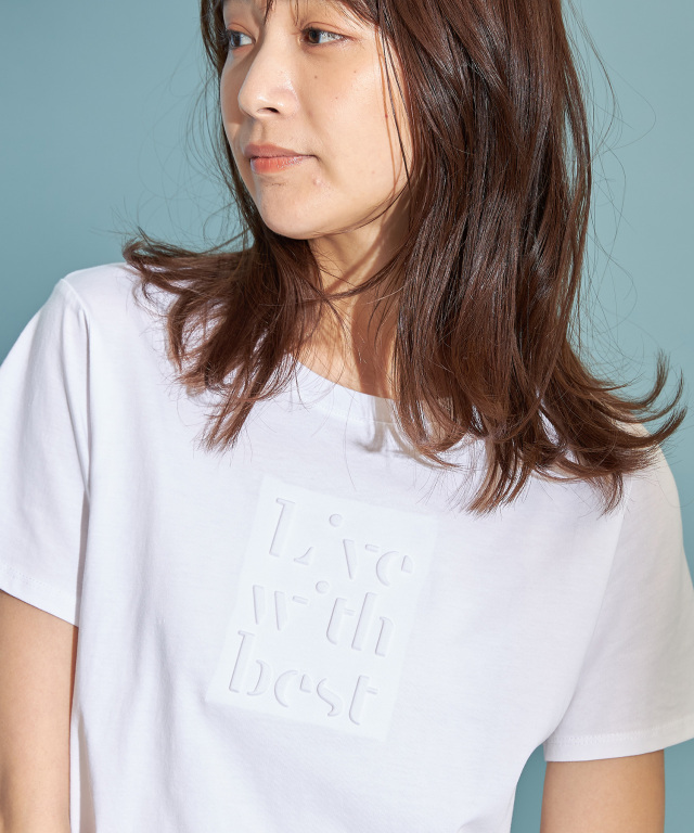 サプリコットンエンボス加工Tシャツ※WEB Store限定販売
