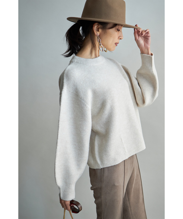 SACRA - SACRA☆ニット プルオーバー☆袖ボリューム☆ SACRA（ファッション） SACRA サクラ BOILED LAMBWOOL RIB TOP