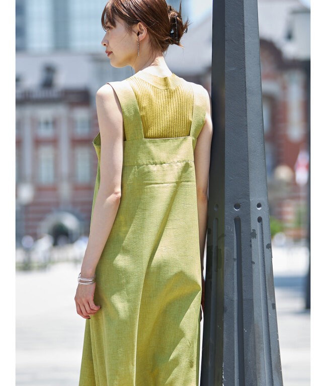 リネンAラインワンピース※一部店舗のみ入荷