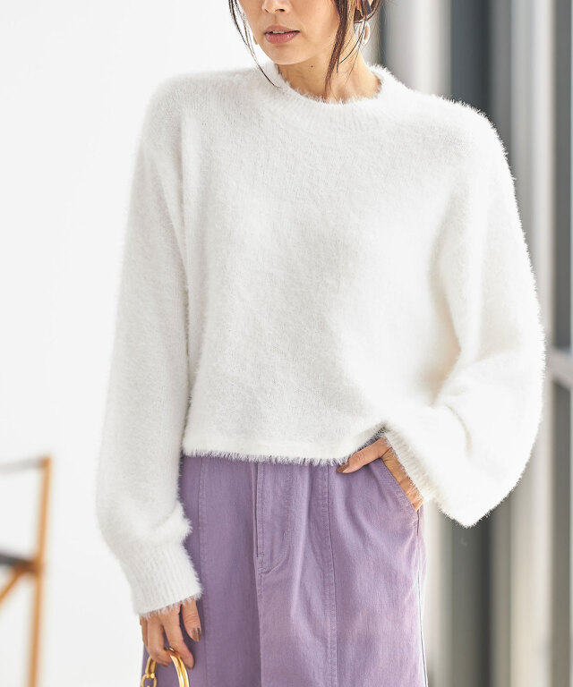 シャギーヤーンショートプルオーバー《ladychic》