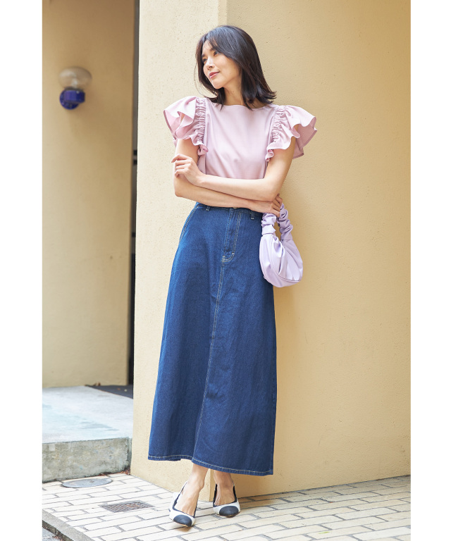✨美品✨【MAGALI】リネン アンティーク フリル袖ブラウス ✨美品✨【MAGALI】リネン アンティーク フリル袖ブラウス