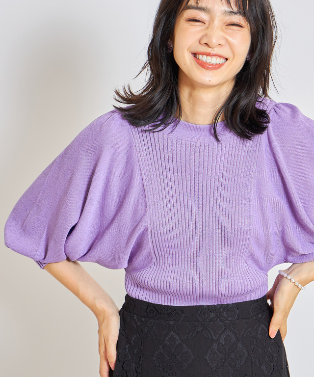 ボリュームスリーブニットプルオーバー※WEB Store限定販売＊SALE品につき返品/交換/注文確定後の変更キャンセル不可＊