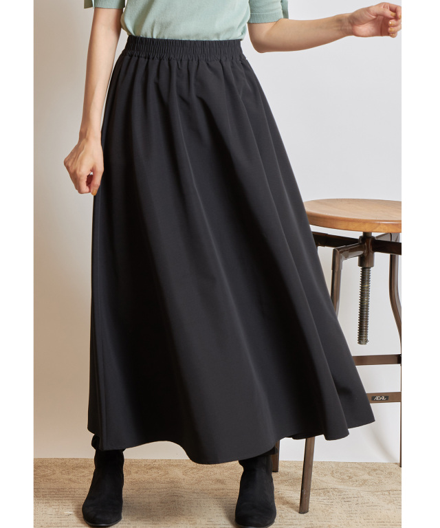 リップストップギャザーフレアスカート 一部店舗のみ入荷